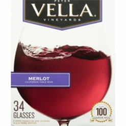 Peter Vella Merlot, Table Wine, California, 5 Litre
