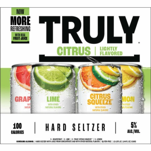Truly Hard Seltzer, Citrus, Variety Pack, 12 Each 4 Truly Hard Seltzer, Citrus, Variety Pack, 12 Each - Image 2