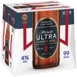 Michelob Ultra Amber Max 12/12 Oz, 144 Ounce