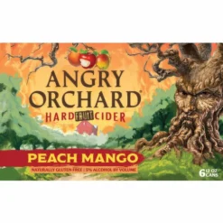 Angry Orchard Hard Fruit Cider, Peach Mango, 6 Each