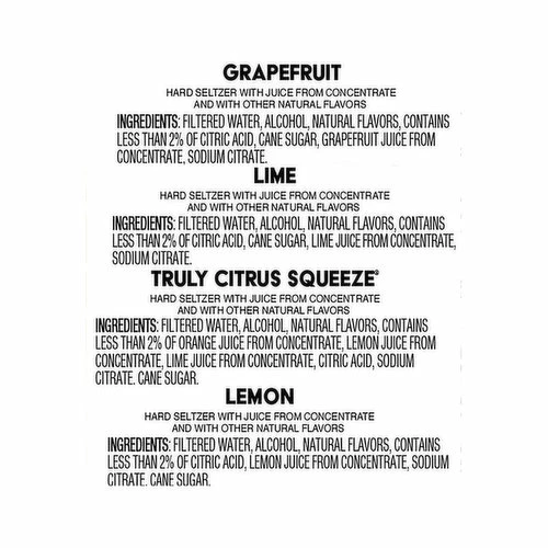 Truly Hard Seltzer, Citrus, Variety Pack, 12 Each 6 Truly Hard Seltzer, Citrus, Variety Pack, 12 Each - Image 4