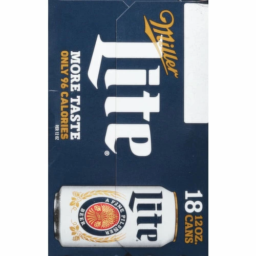 Miller Lite Beer, Pilsner, 18 Each 5 Miller Lite Beer, Pilsner, 18 Each - Image 3