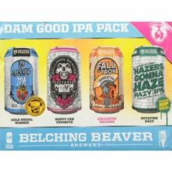 Belching Beaver Brewery Beer, Dam Good IPA Pack, 12 Each