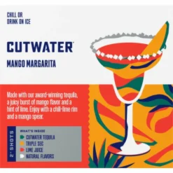 Cutwater Margarita, Mango, 4 Pack, 4 Each