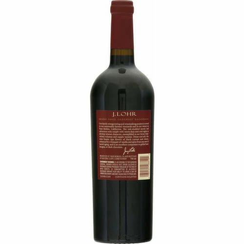 J. Lohr Cabernet Sauvignon, Paso Robles, 750 Millilitre 3 J. Lohr Cabernet Sauvignon, Paso Robles, 750 Millilitre