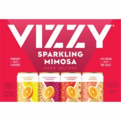 Vizzy Hard Seltzer, Sparkling Mimosa, Variety Pack, 12 Pack, 12 Each